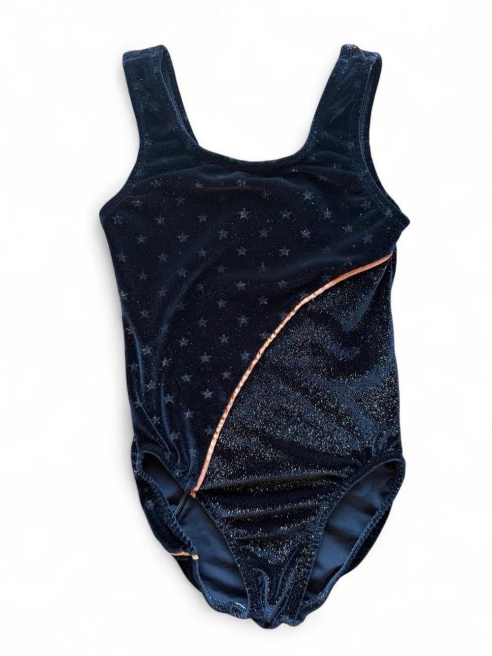 Girls Black Gymnastics or Dance Leotard Glitter
